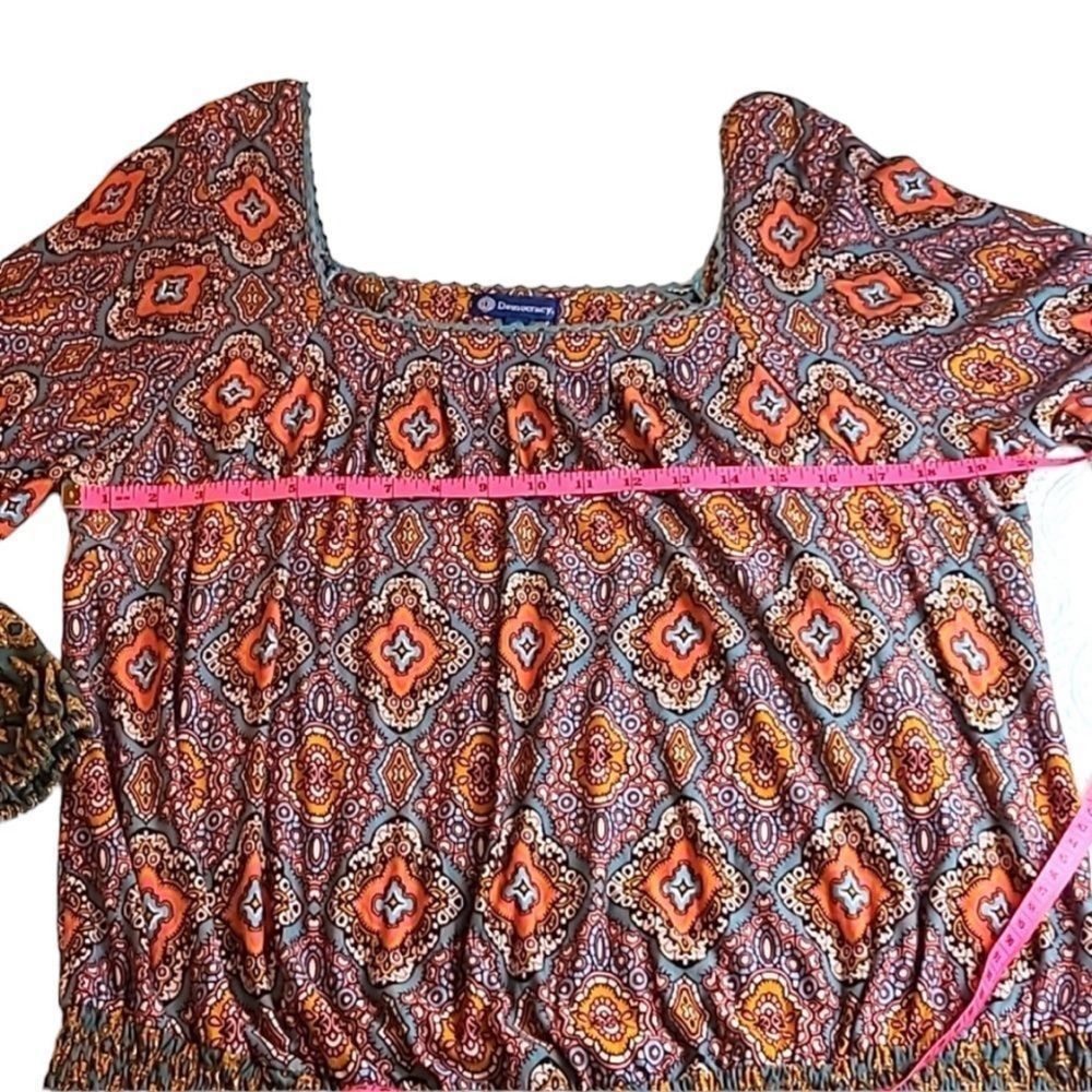 Democracy Multicolor Patterned Blouse - image 6